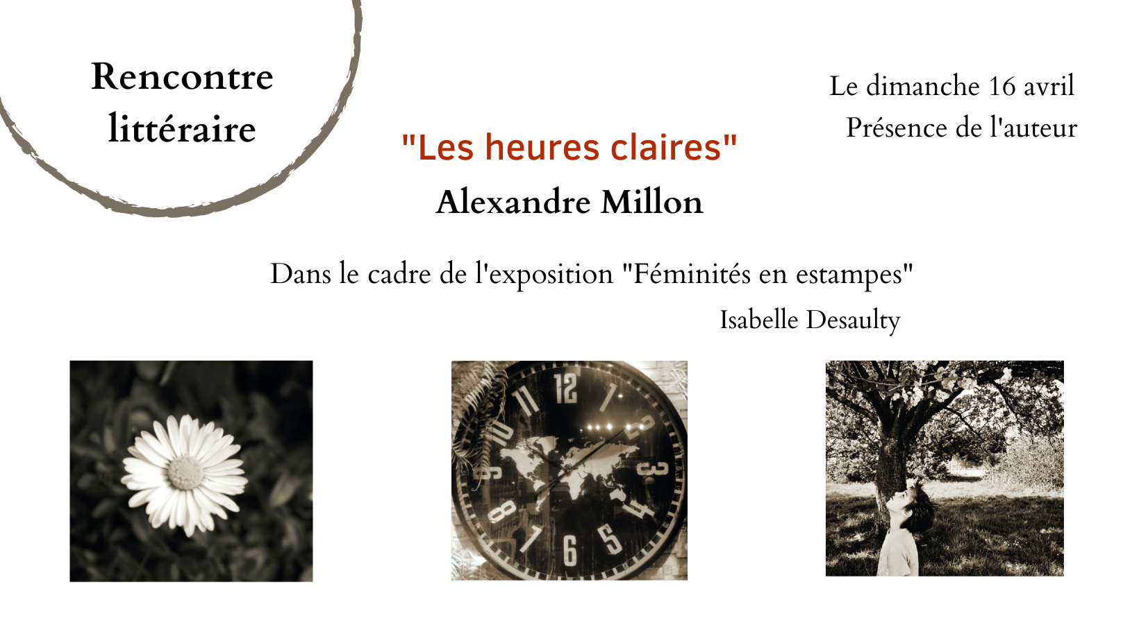 Atelier lecture "Les heures claires" par l'écrivain Alexandre Millon