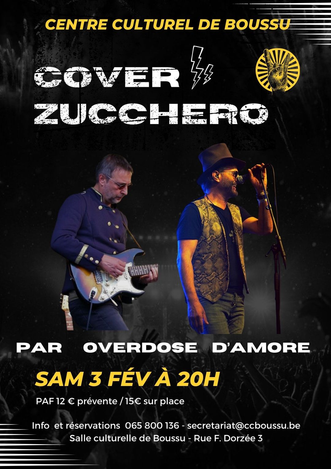 Concert Cover Zucchero par Overdose d'Amore