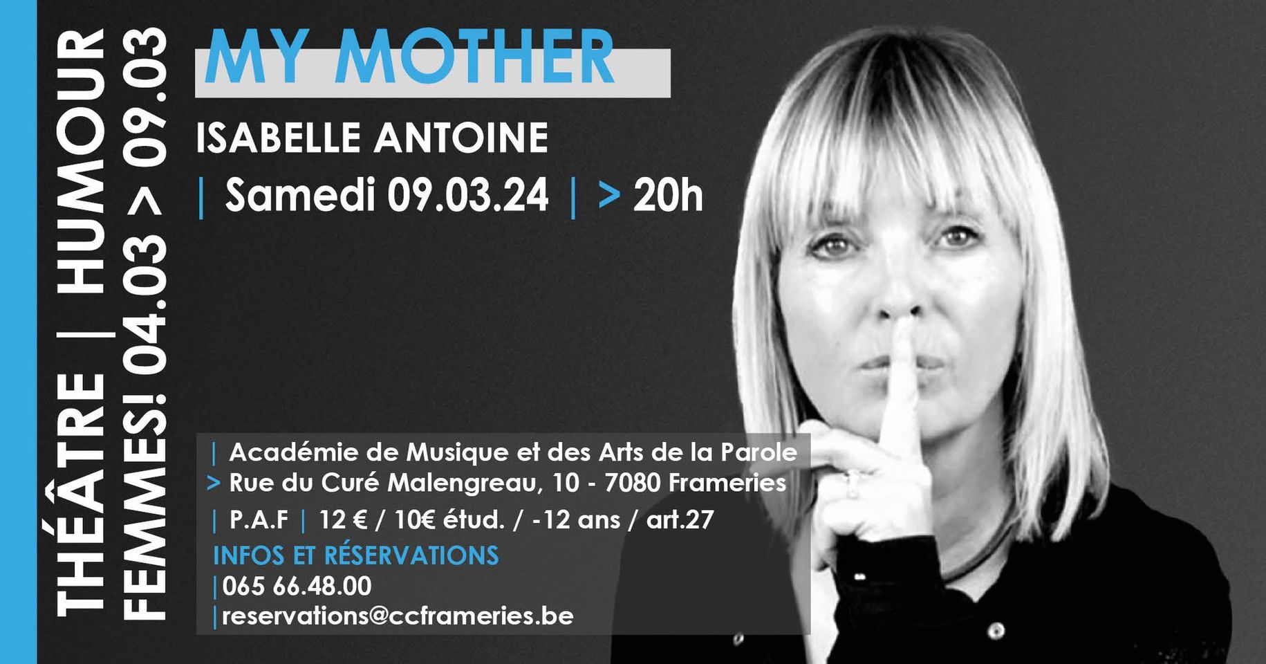"FEMMES !" - "My mother" de et par Isabelle ANTOINE