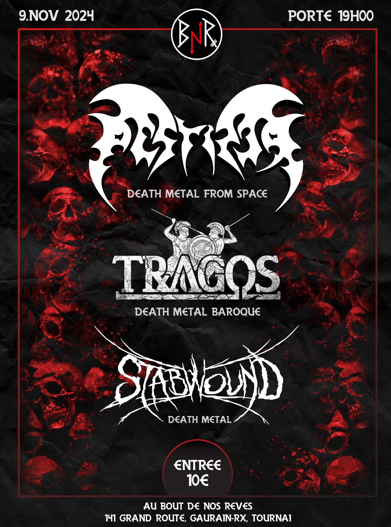 Pestifer (Be) / StabWounD (Fr) / Tragos (Fr) - Death Metal