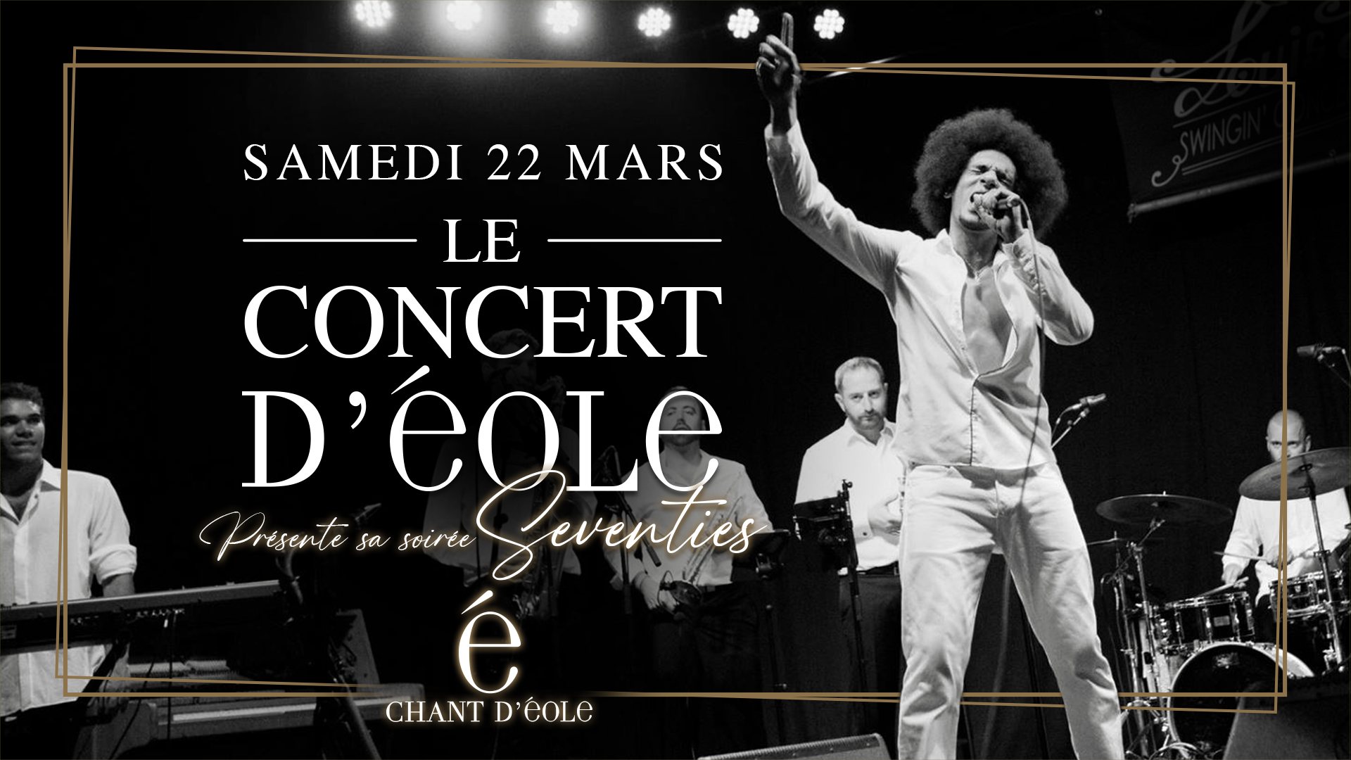 Le Concert d'Eole présente sa Soirée Seventies - Samedi 22 mars