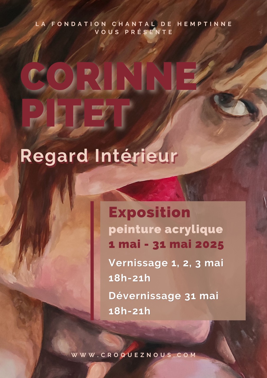 flyer de l'exposition Regard Intérieur de Corinne Pitet