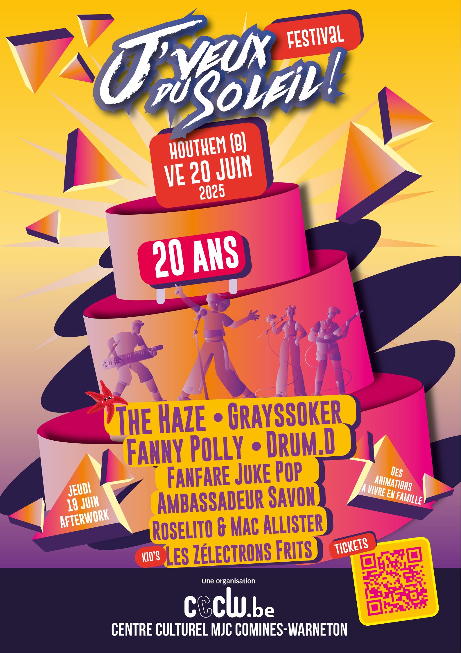 Affiche du festival J'veux du Soleil