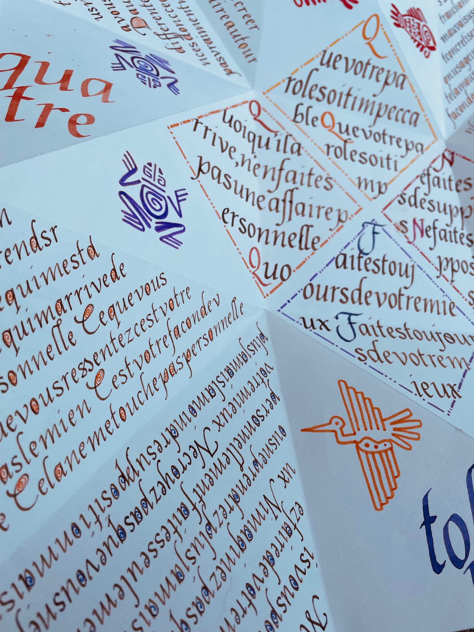 Atelier typographie/calligraphie