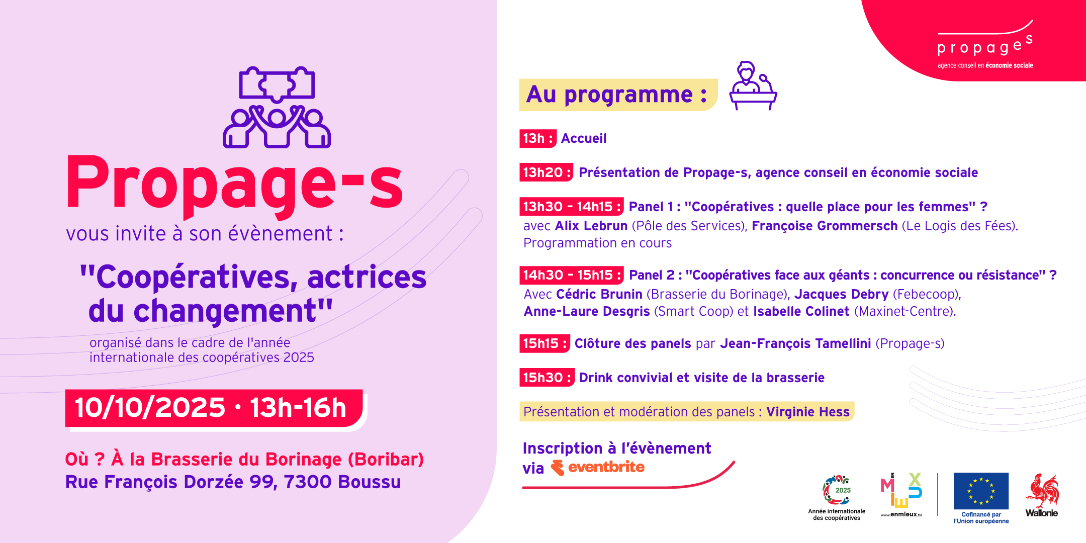 Programme de l'évènement