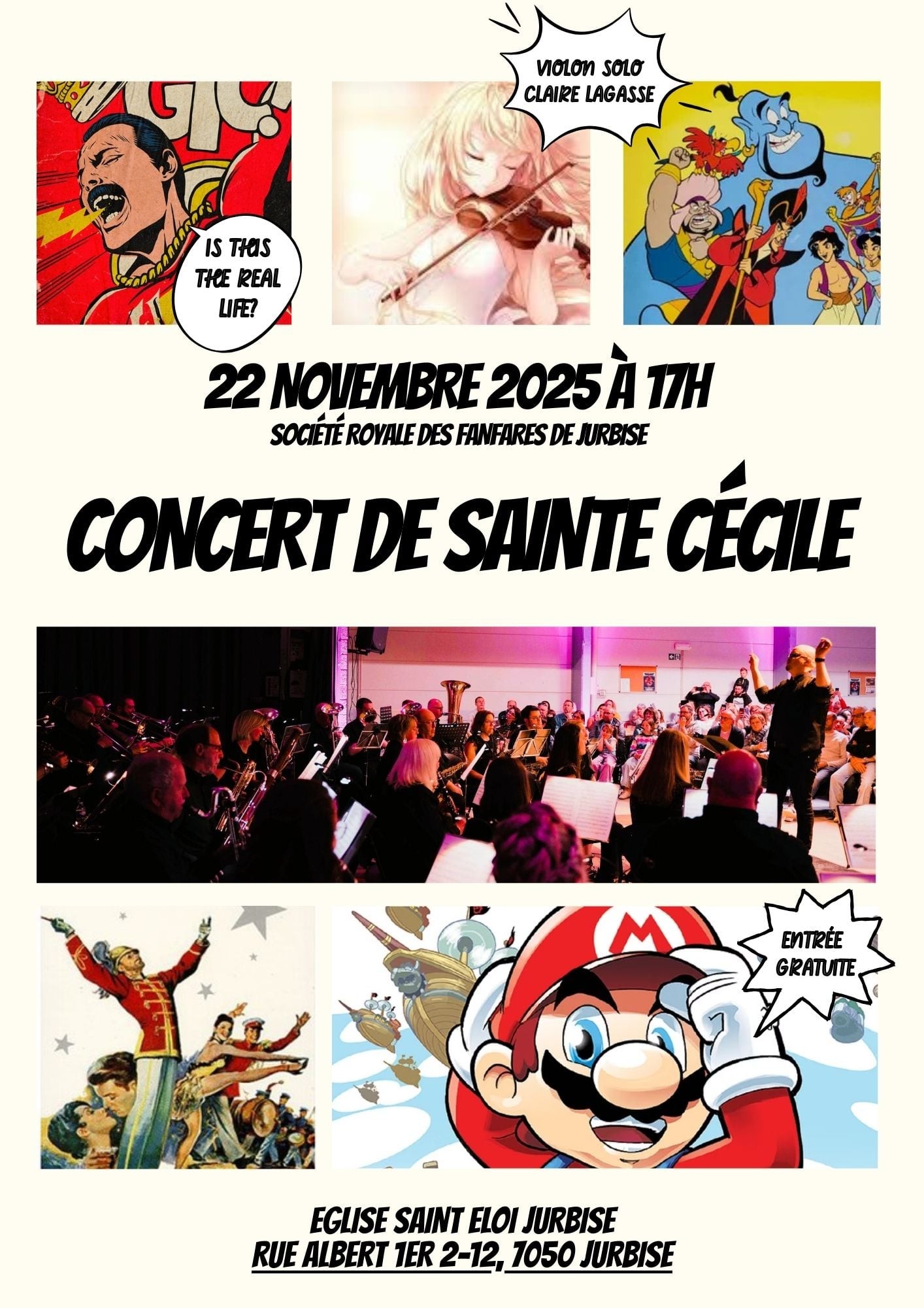 Concert Sainte Cécile à Jurbise