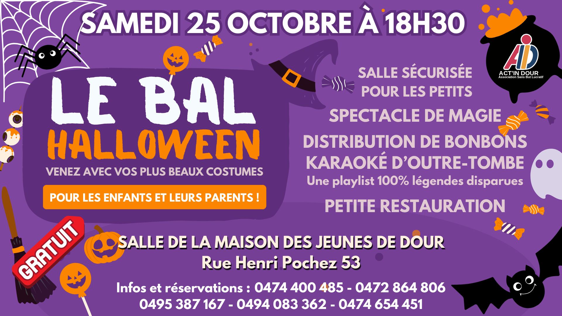 Le Bal Halloween d’Act’In Dour