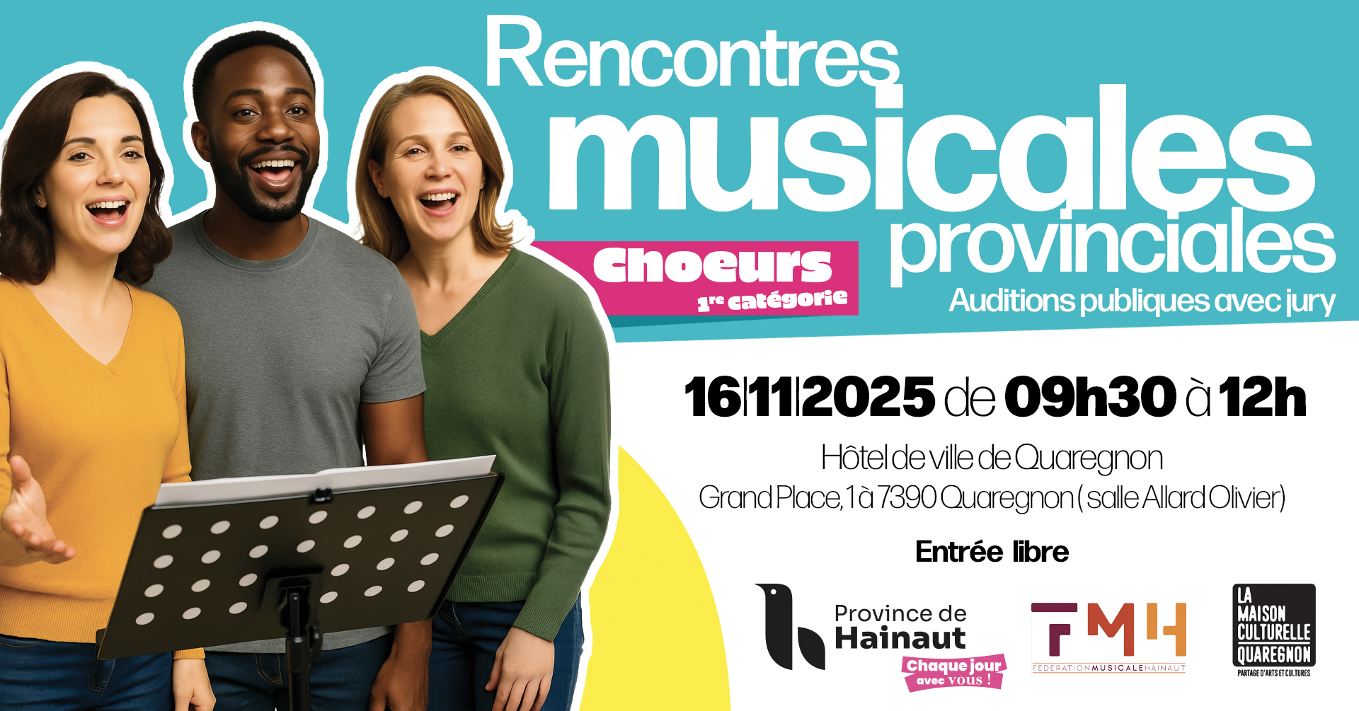 Rencontres Musicales Provinciales - Chœurs 1ère cat.