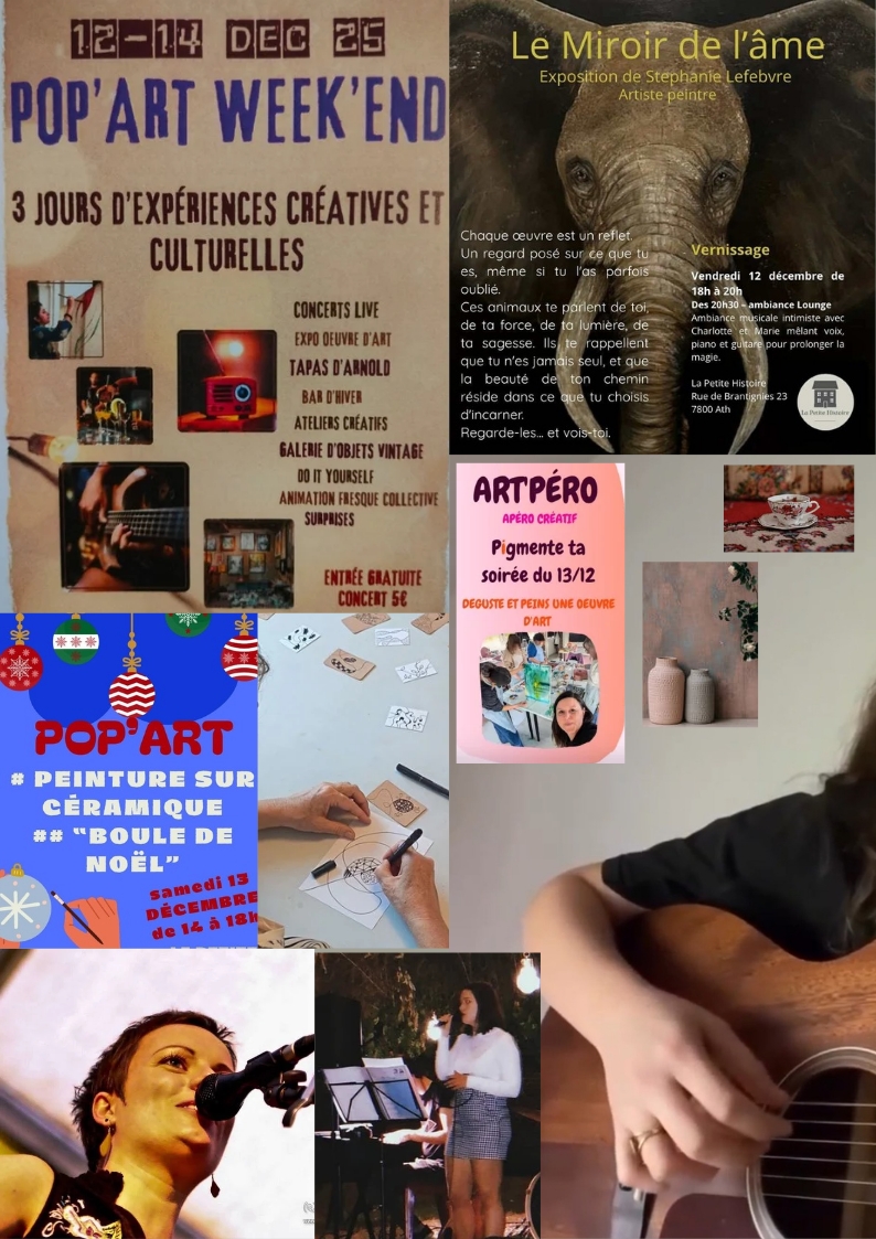 activit&eacute;s artistiques - concerts live - exposition - march&eacute; vintage - bar et gourmandises