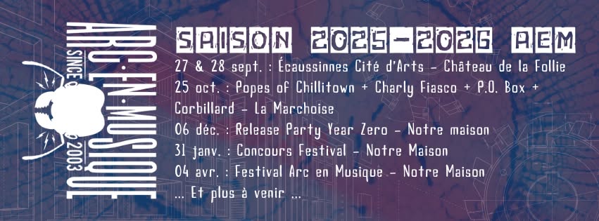 Contest Festival Arc-en-Musique - Mezzo Pazzo + The Roost + Quodac + Hope As A Weapon + Pulsar 