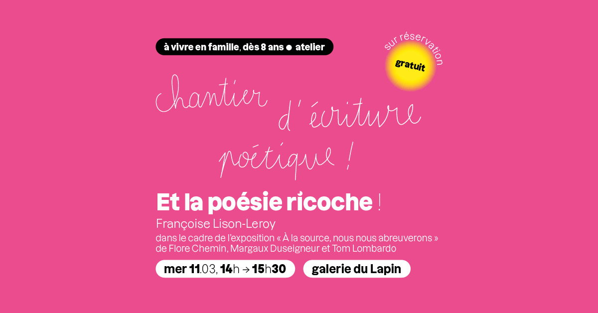 Et la po&eacute;sie ricoche !