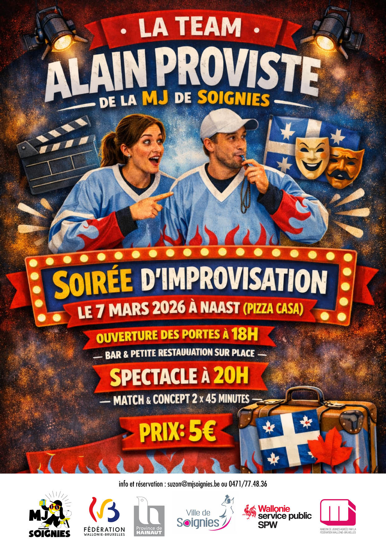 soir&eacute;e d'improvisation - MJ Soignies