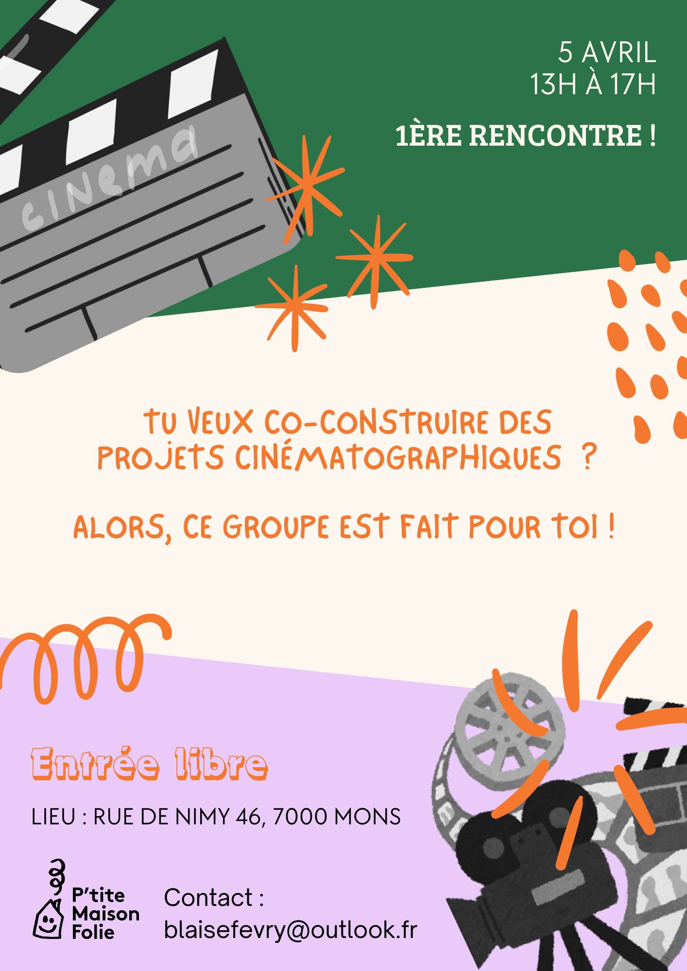 Cr&eacute;ation d'un groupe cin&eacute;ma