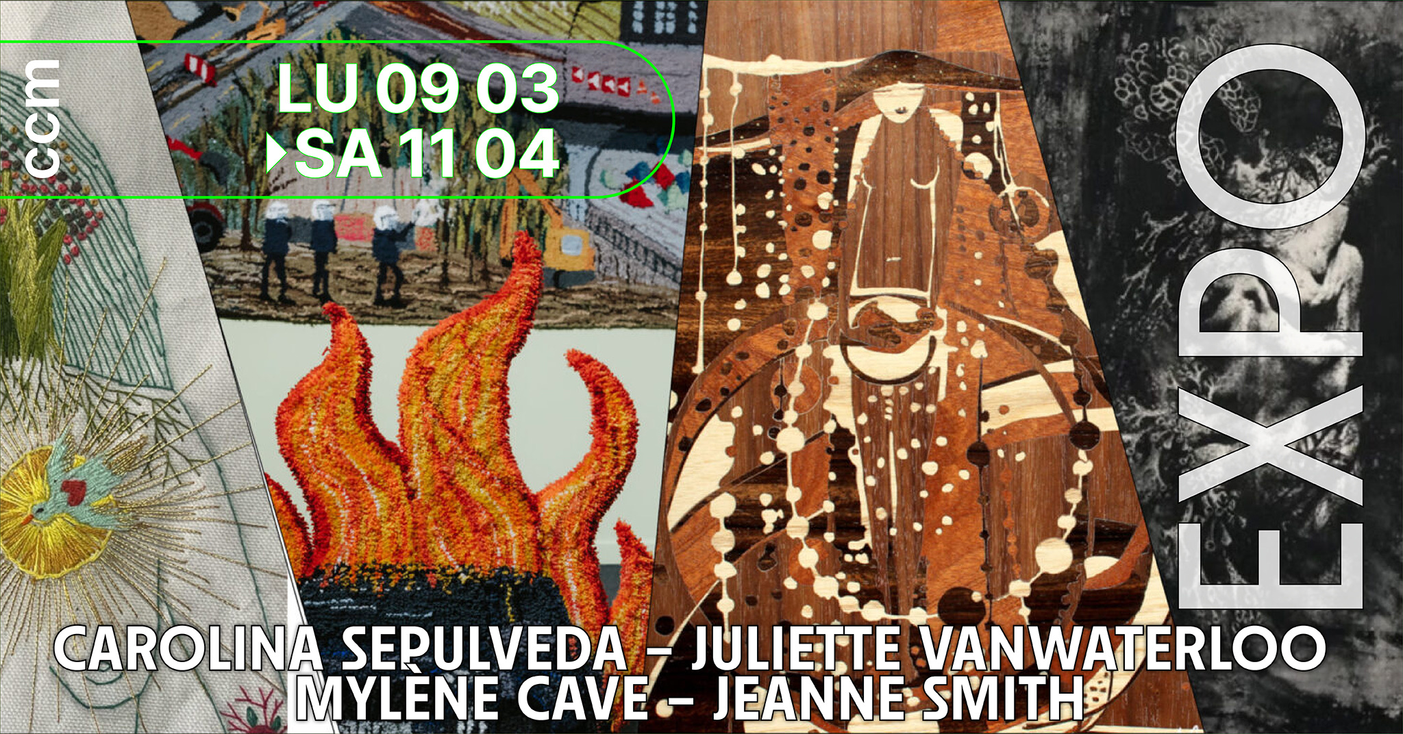 Exposition : Carolina Sepulveda - Juliette Vanwaterloo - Myl&egrave;ne Cave - Jeanne Smith 