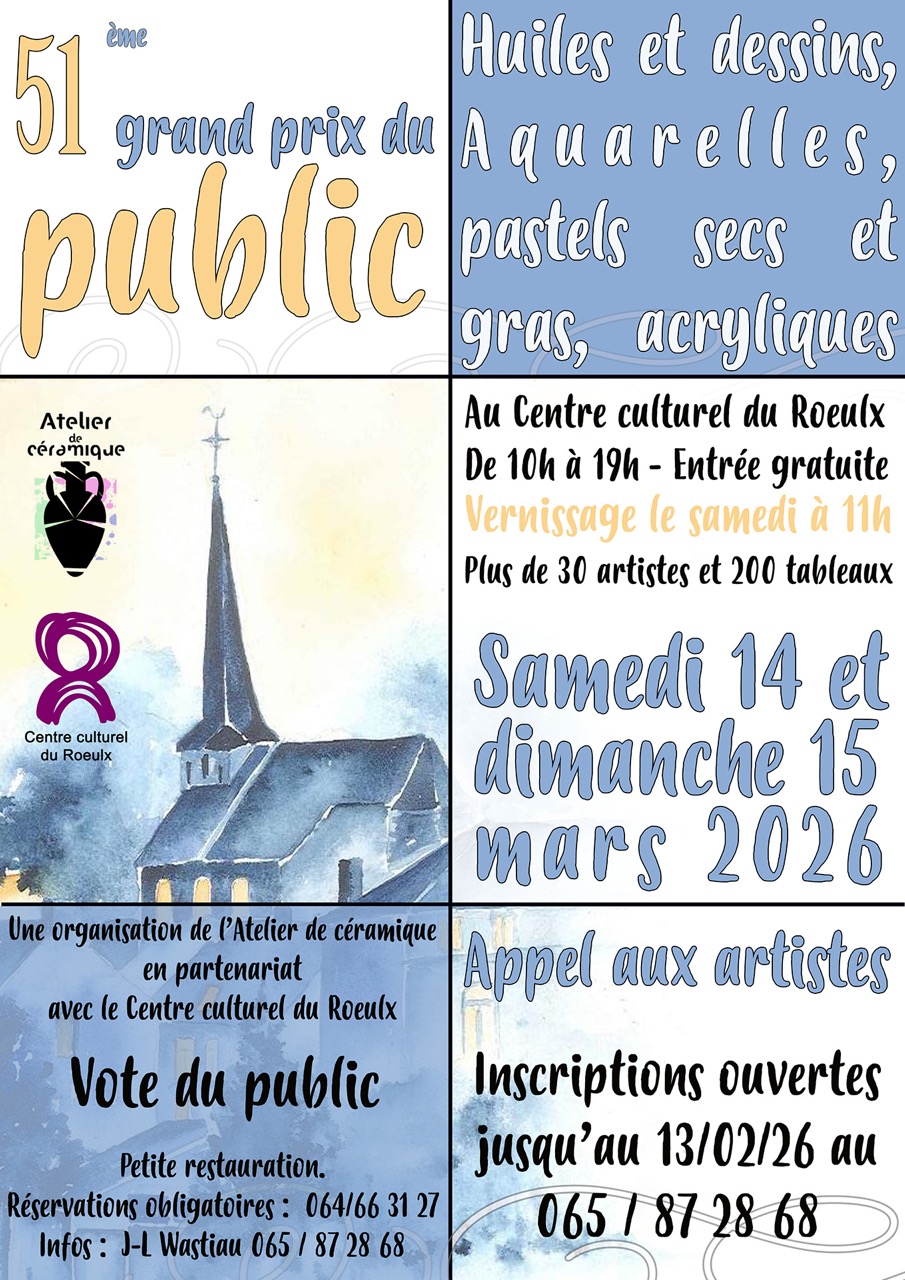 Exposition-Concours, 51&egrave;me Grand prix du public de peinture