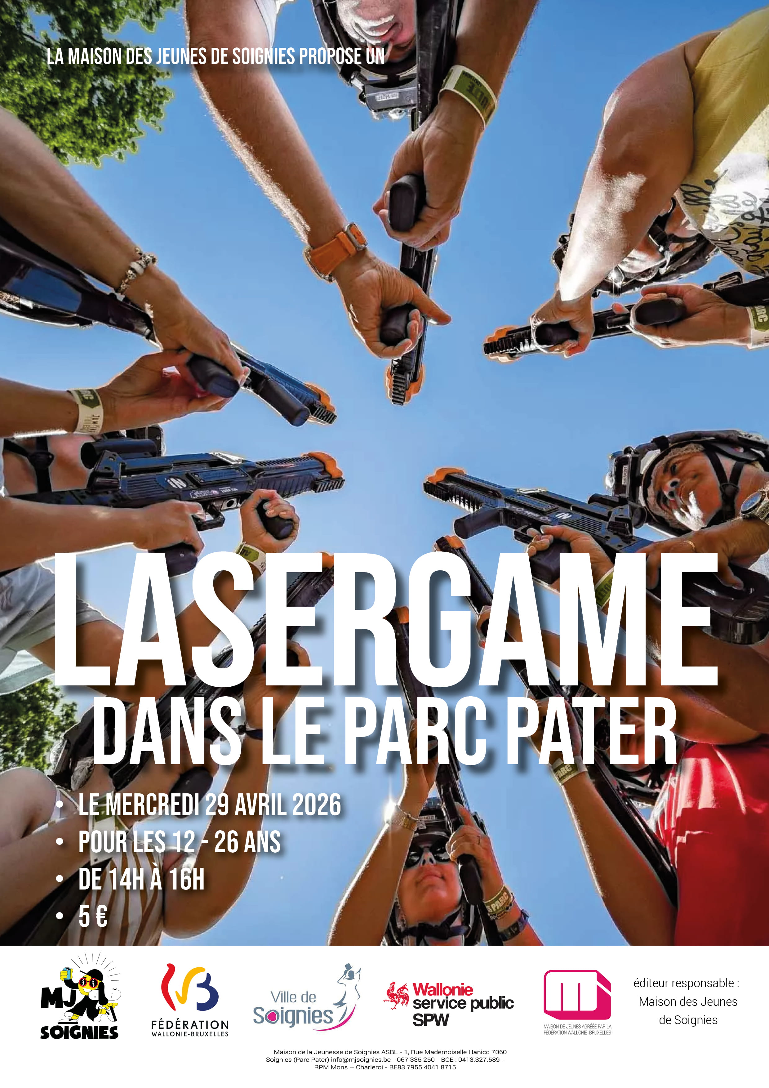 Lasergame dans le Parc Pater