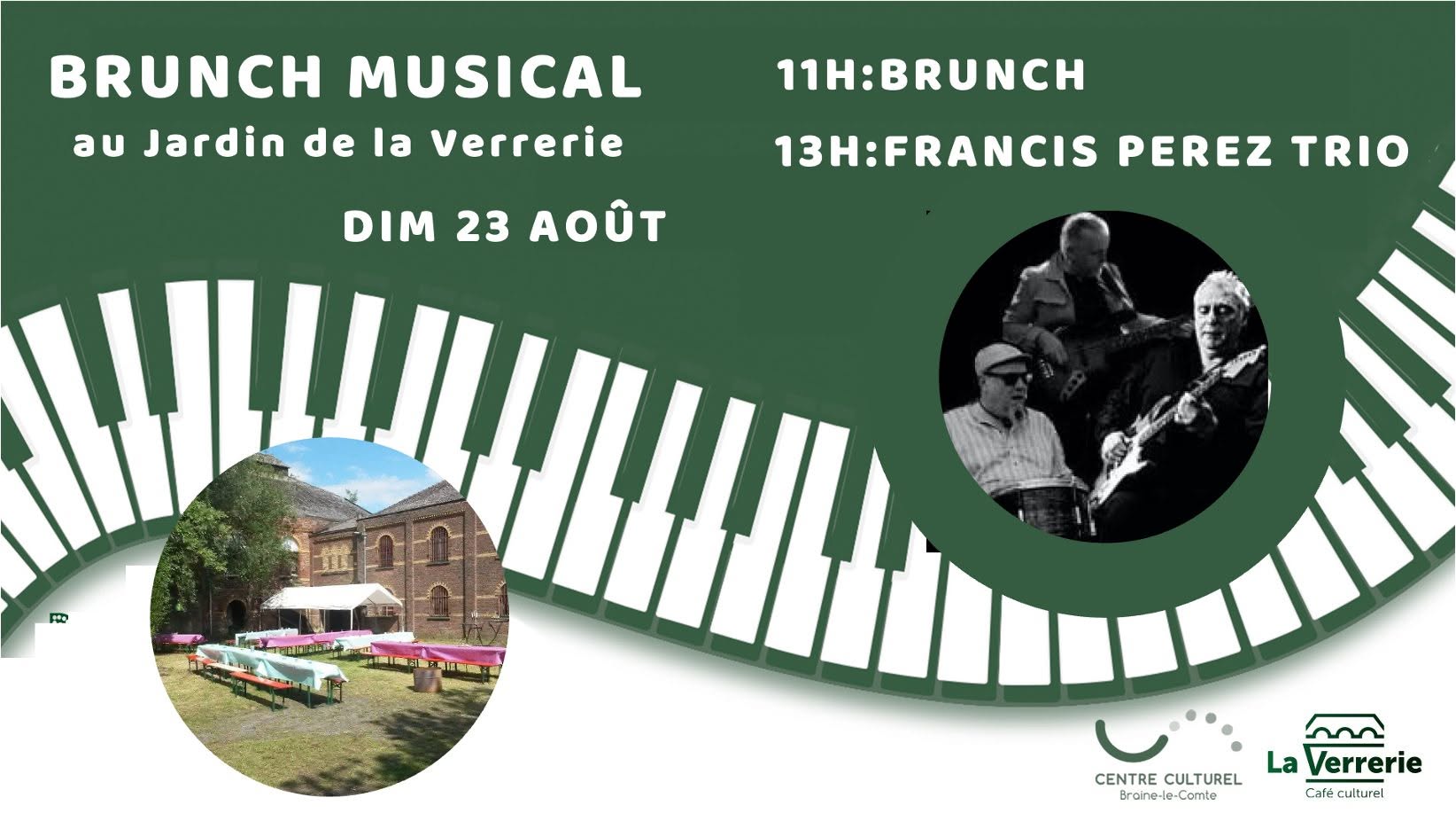 BRUNCH & JAZZ avec FRANCIS PEREZ Trio au jardin de la Verrerie