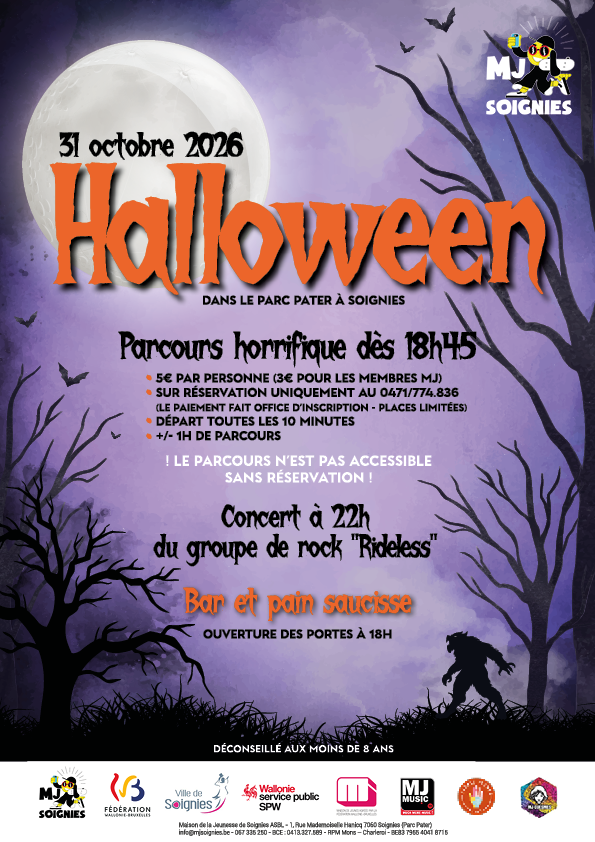 Halloween &agrave; la MJ de Soignies