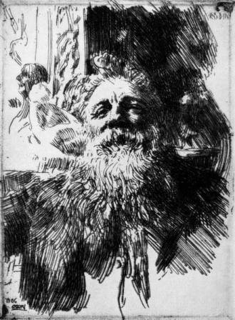 Un portrait de Rodin par Anders Zorn