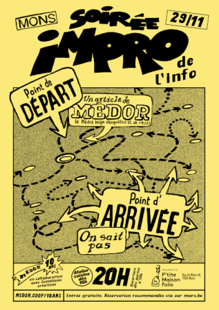 Affiche soirée impro Mons