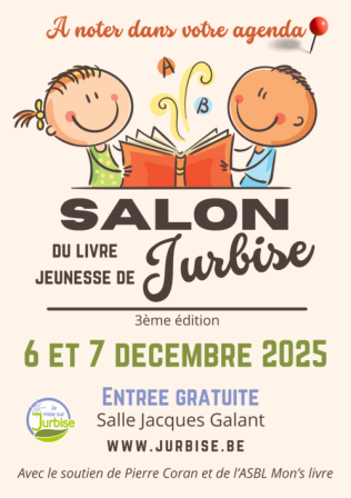 Affiche : Salon du livre jeunesse de Jurbise 2025