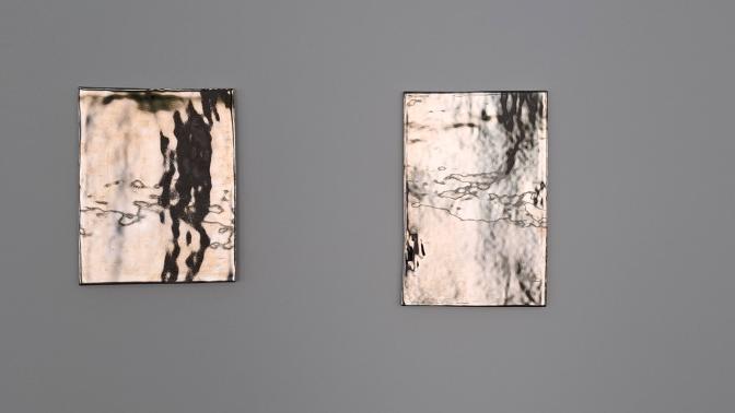 (miroirs) Porcelaine et platine