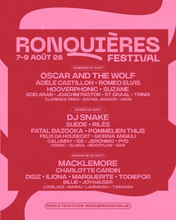 Ronquiere line up