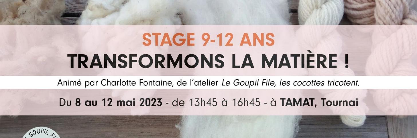 STAGE : Transformons la matière ! De la toison du mouton au fil coloré.