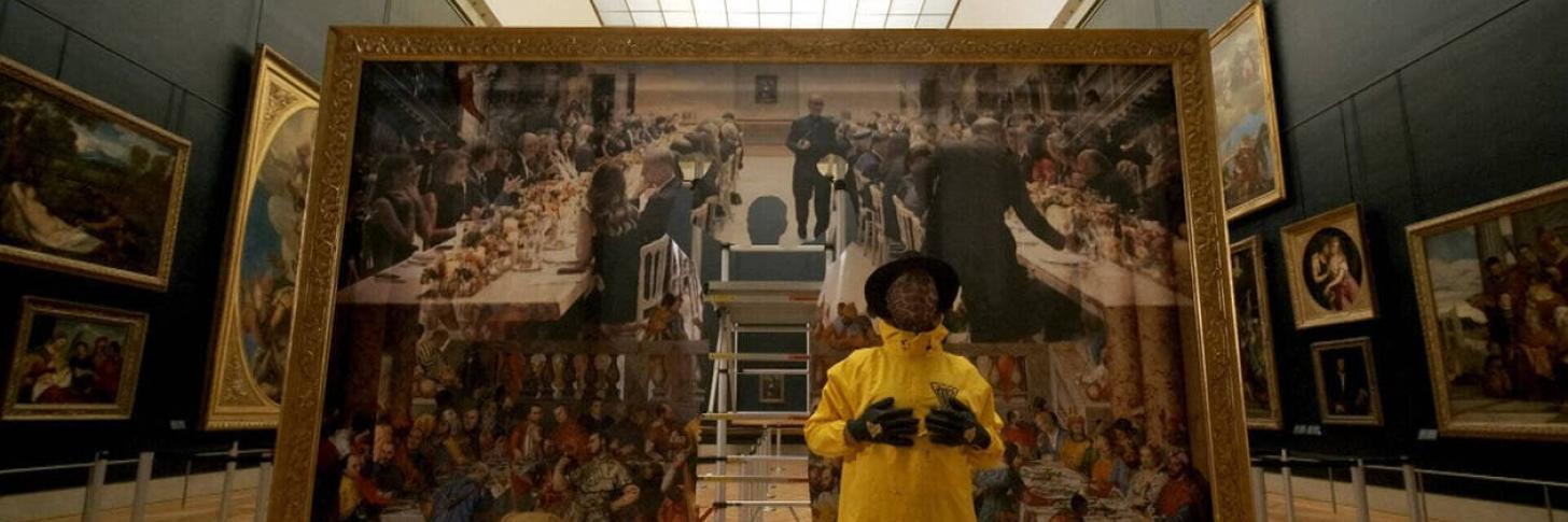 Affiche du film "Sous le Street-Art, Le Louvre" de Frédéric Bouquet