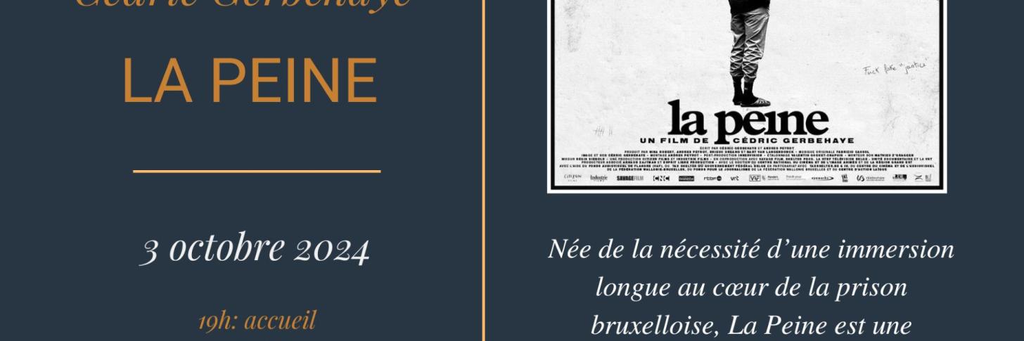 Projection du film "La peine" à La Louvière