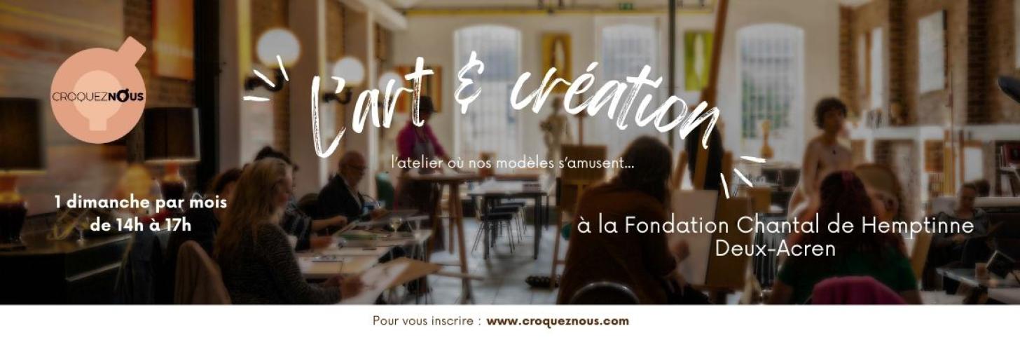 bannière l'art et création à la Fondation