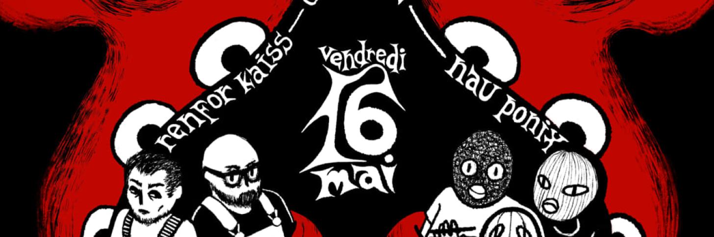 Mask & Dungarre Night: OCTOPOULPE - RENFOR KAISS - NAU PONIX en concert à LaFaune