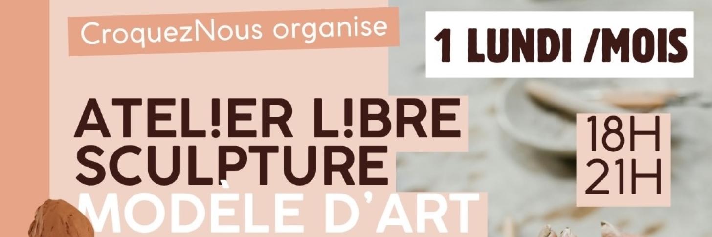 Atelier de modèle d'art à Deux-Acren - Une pose de sculpture