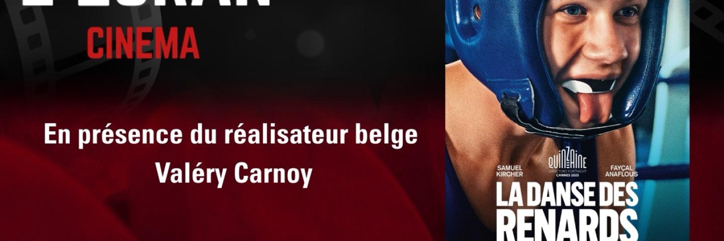 Le r&eacute;alisateur Val&eacute;ry Carnoy au cin&eacute;ma d'Ath