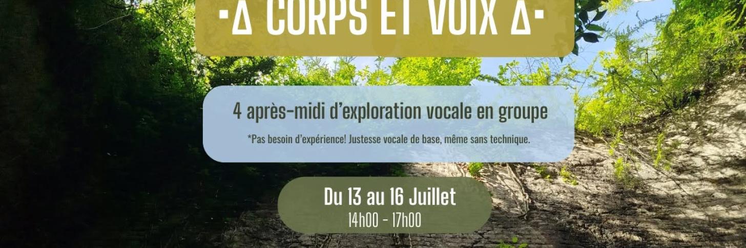 ∆&bull;| CORPS ET VOIX &bull; MAISON FOLIE DE MONS |&bull;∆ 4 apr&egrave;s-midi d'exploration vocale en groupe
