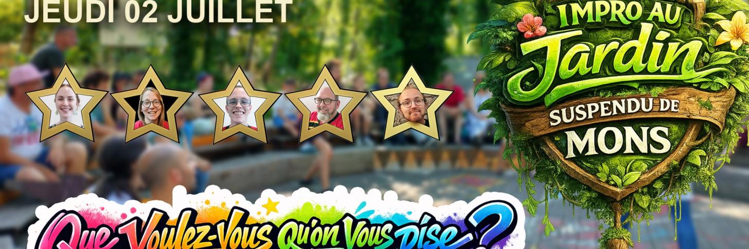 Impro au jardin suspendu de Mons