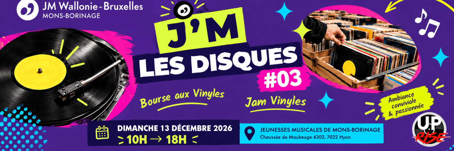 J'M les Disques #03 - Bourses et Jam Vinyles - 13/12/26