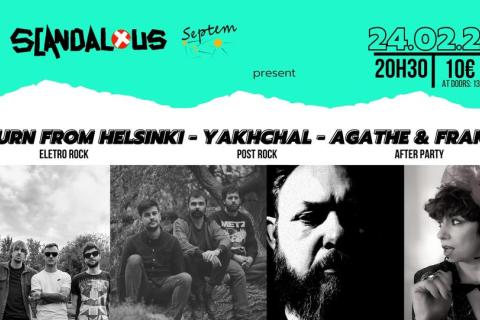 Return from Helsinki + Yakhchal + Agathe & Franck