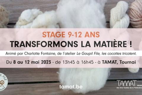 STAGE : Transformons la matière ! De la toison du mouton au fil coloré.