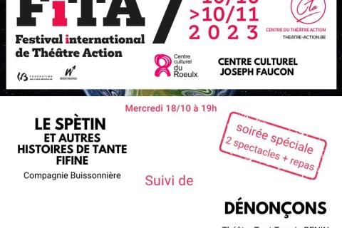FITA 2023 / soirée spéciale 2spectacles + un repas