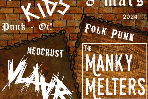 Ecletik Punk Nightw/ Bongo Kids (Punk) / The Manky Melters (Folk) / Vlaar (Neocrust)