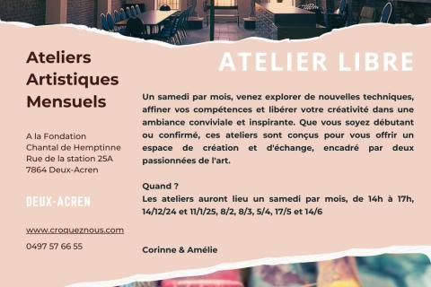 Vignette de l'atelier libre à la Fondation