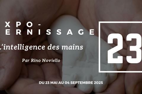 Invitation au Vernissage-Expo "L'intelligence des mains" par Rino Noviello