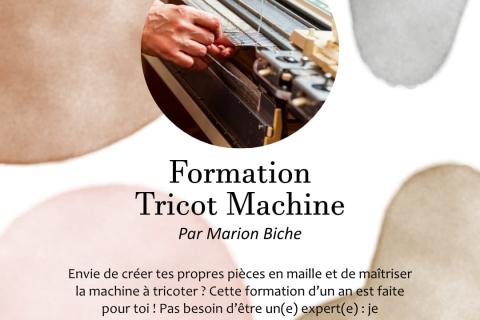 Formation tricot machine