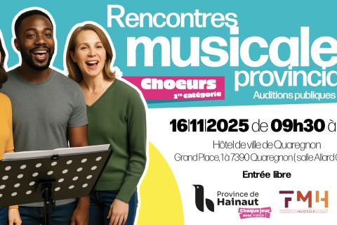 Rencontres Musicales Provinciales - Chœurs 1ère cat.