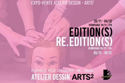vernissage arts² expo vente de l'atelier dessin - Edition(s) Re.Edition(s)