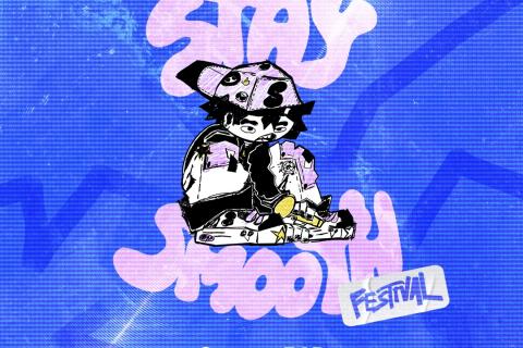 Affiche Stay Smooth festival format posts