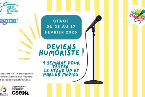 "G&eacute;n&eacute;rations Stand-Up !" STAGE (pour les 15-25 ans)