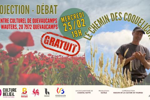 Cin&eacute;/D&eacute;bat - Le chemin des Coquelicots 