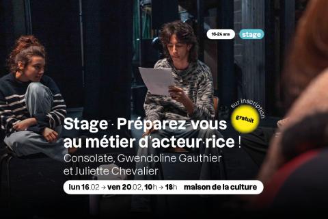 Stage - Préparez-vous au métier d'acteur.ice ! 